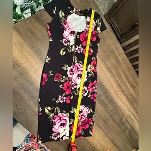 Premier Black Floral Dress